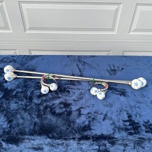 Pottery Barn Kids Stars Ceramic Curtain Rods and Tiebacks